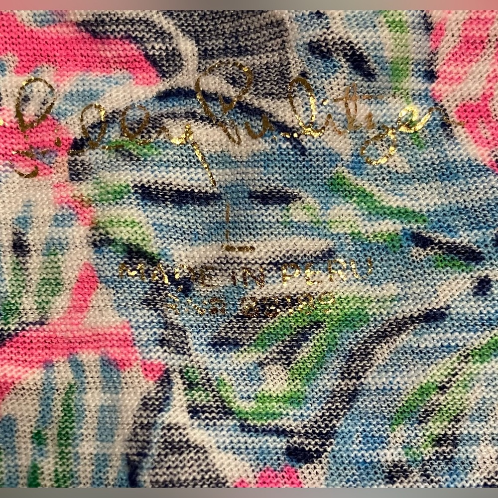Lilly Pulitzer Etta Scoop Neck Tee - Picture 6 of 7
